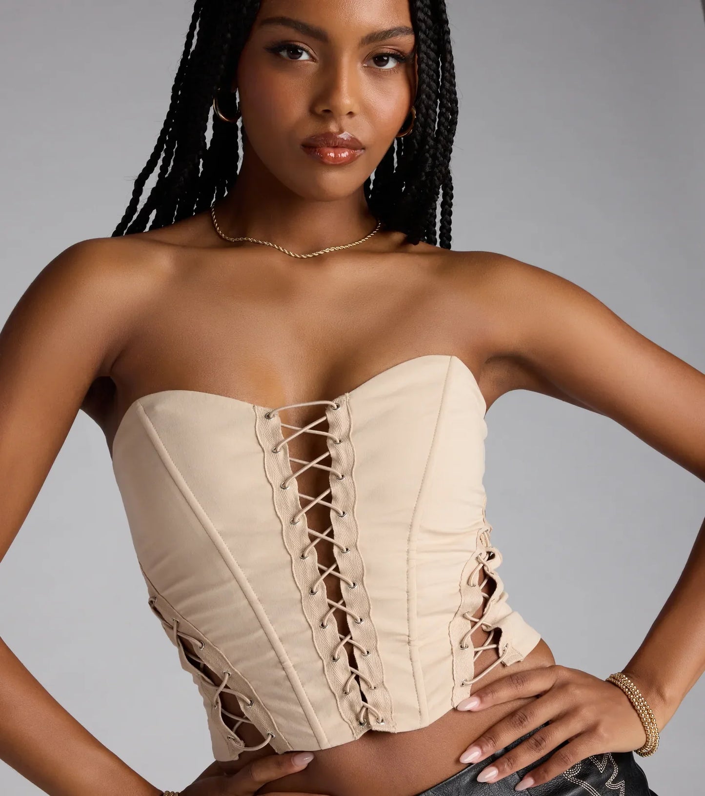 Tied Up And Tempting Corset Top