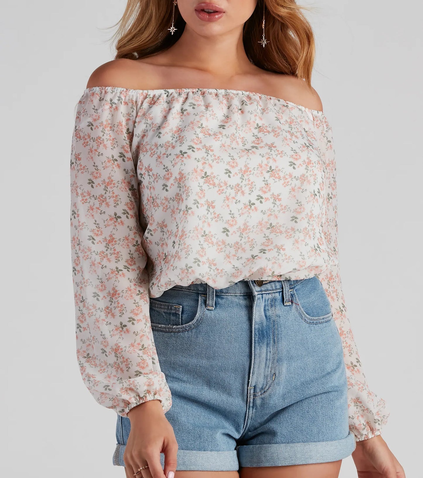 Cute And Dainty Floral Blouse