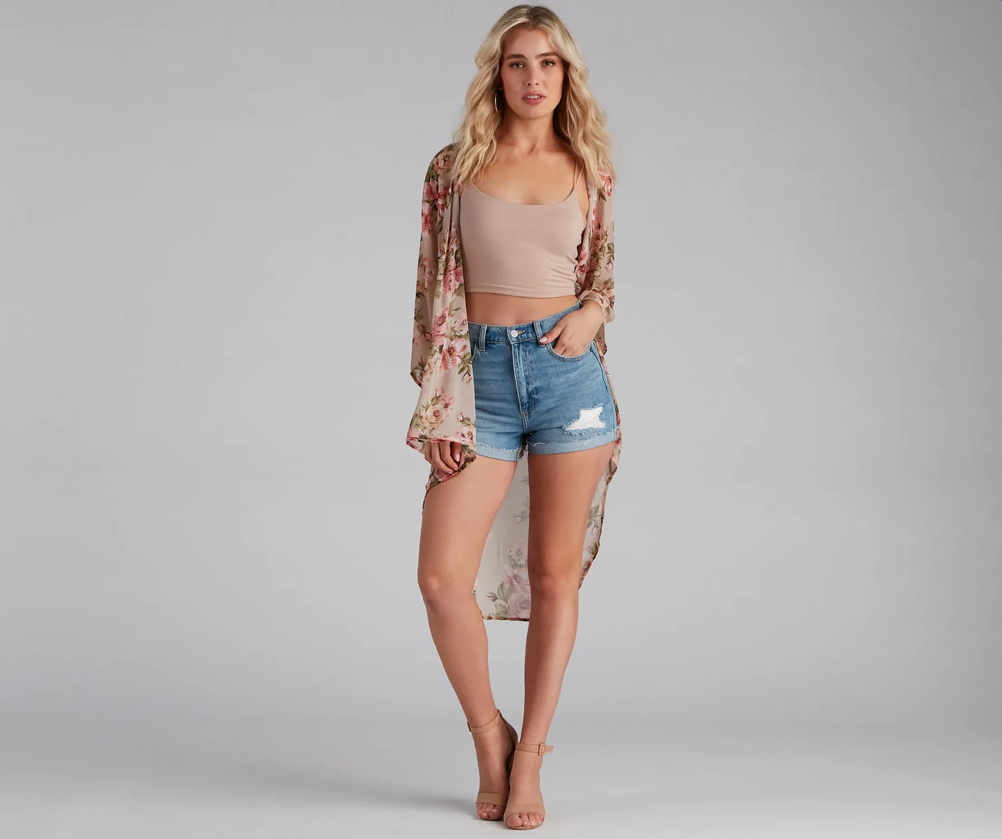 Floral Muse Chiffon Kimono