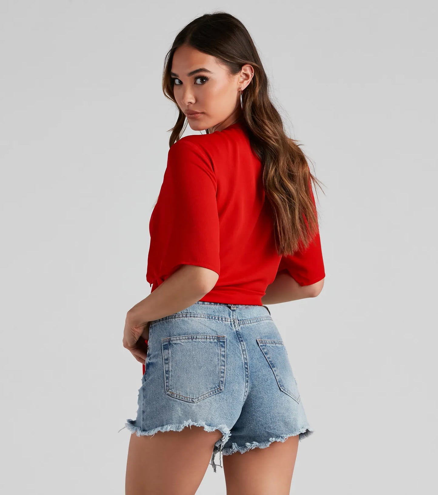 Classic Stunner Tie Front Kimono