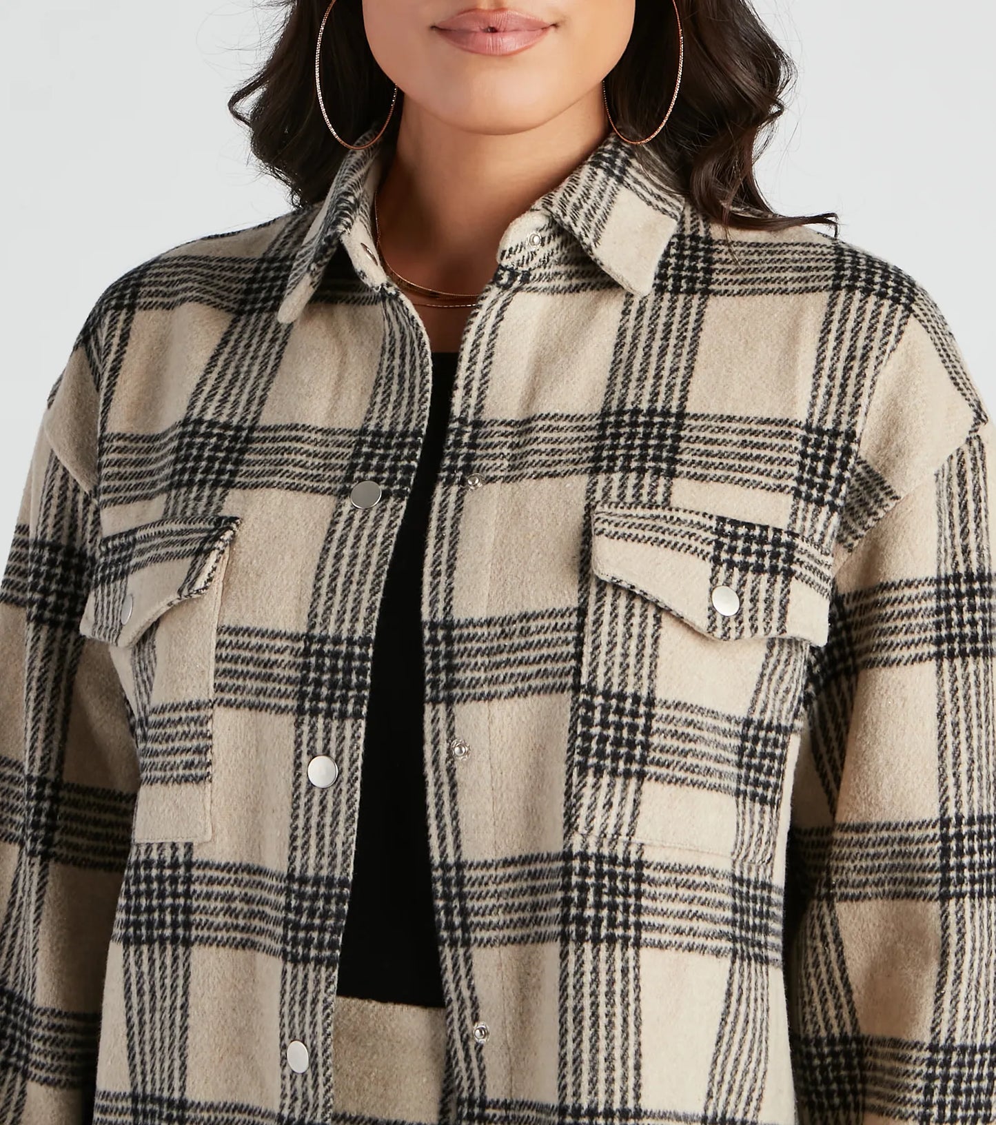 Forever In Plaid Woven Shacket