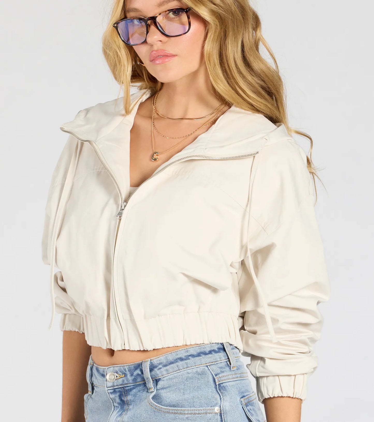 Casual Cool Vibes Hoodie Bomber Jacket