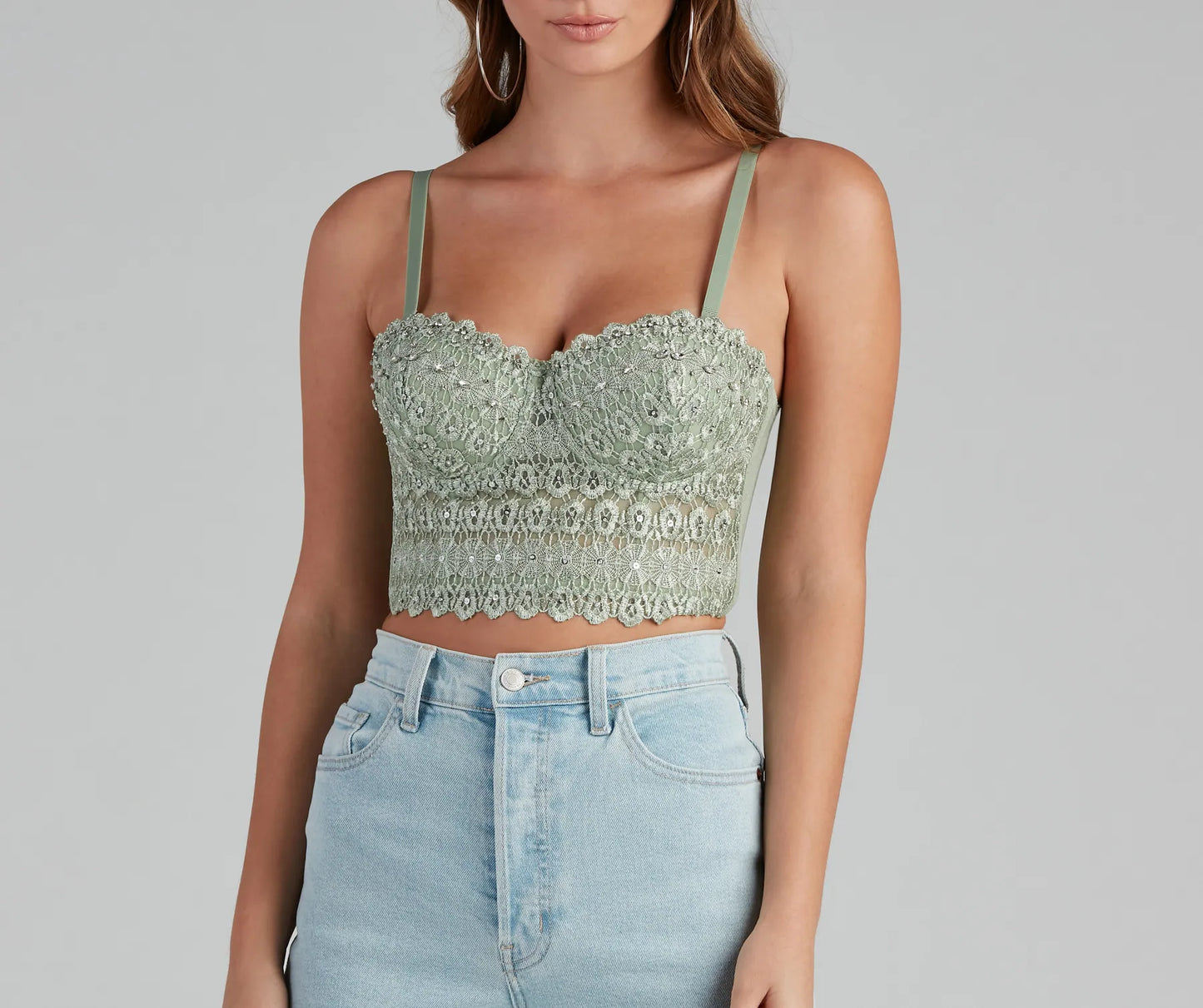 Reigning Lace Bustier Top