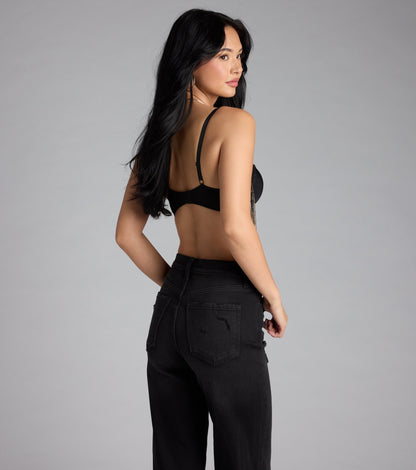 Watch Me Shine Rhinestone Fringe Bra Top