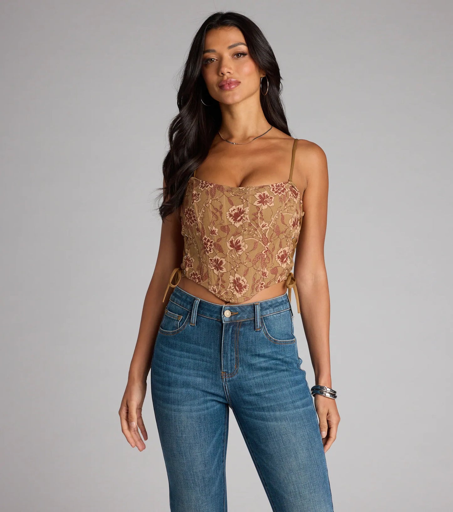 Swoon-Worthy Babe Lace-Up Corset Top