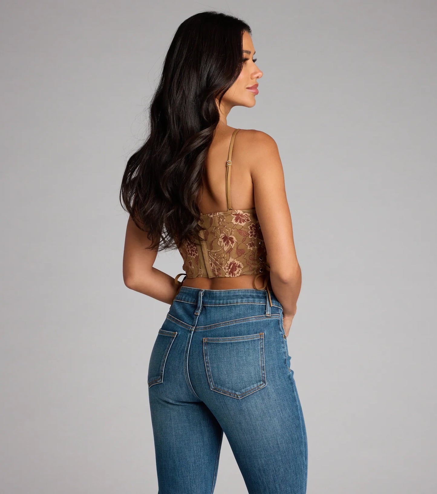 Swoon-Worthy Babe Lace-Up Corset Top