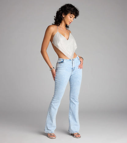 Certified Scene Stealer Rhinestone Chainmail Top