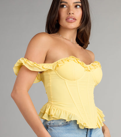 Enchanted Beauty Off-The-Shoulder Corset Top