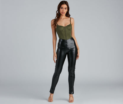 Everyday Trendsetter Cropped Corset Top