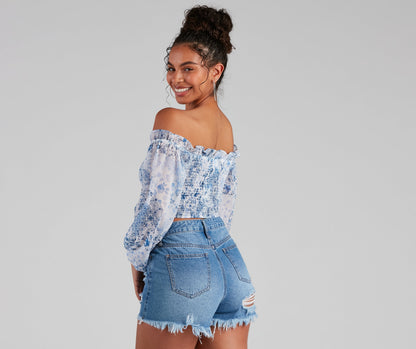 One Look At You Floral Corset