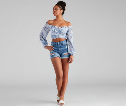 One Look At You Floral Corset