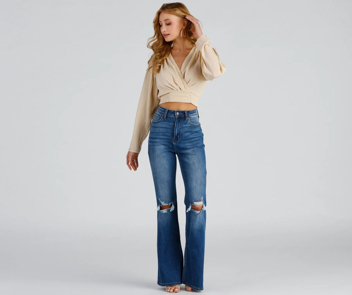 Playing Favorites Chiffon Button Top