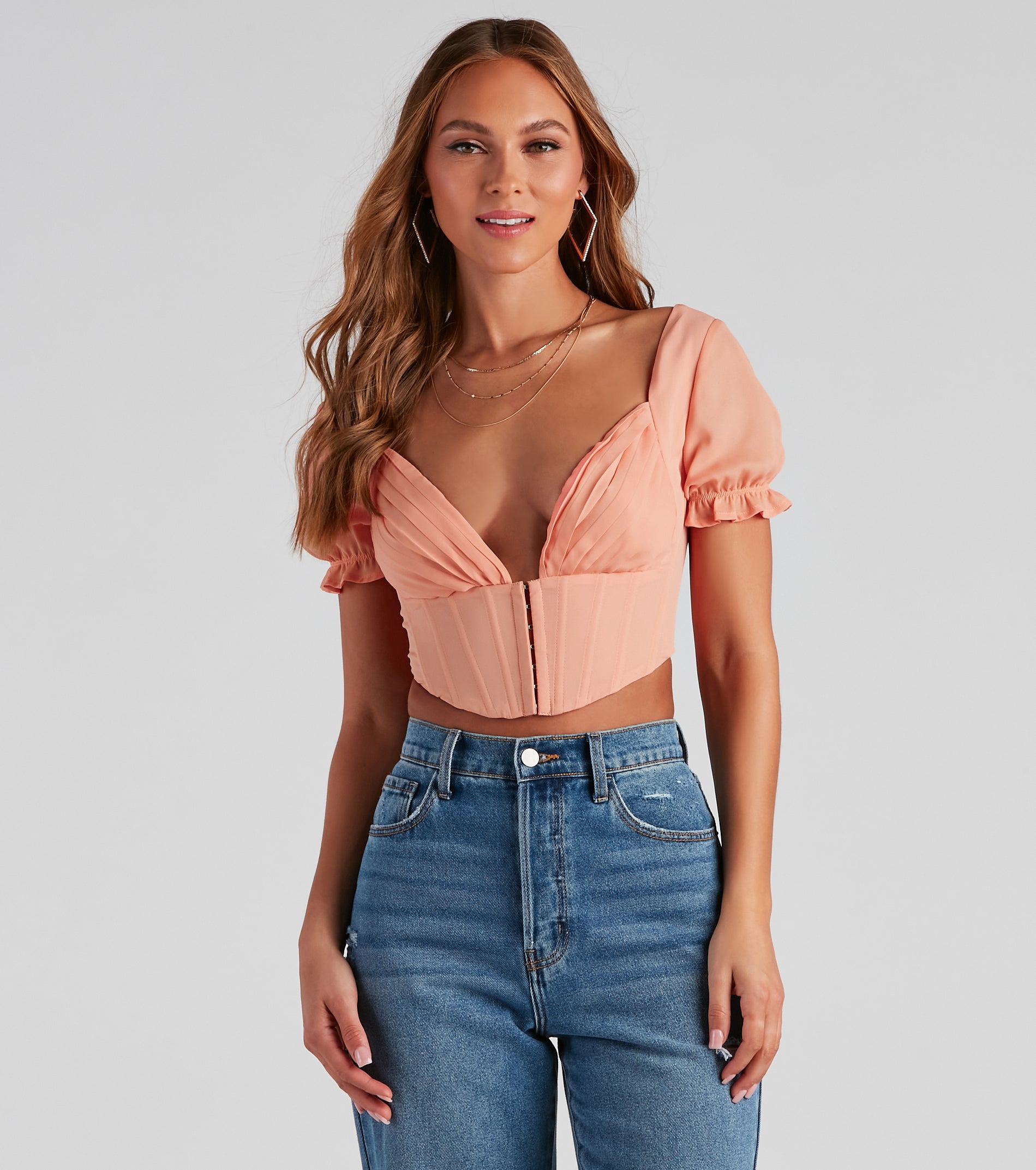 If You Pleats Crepe Bustier