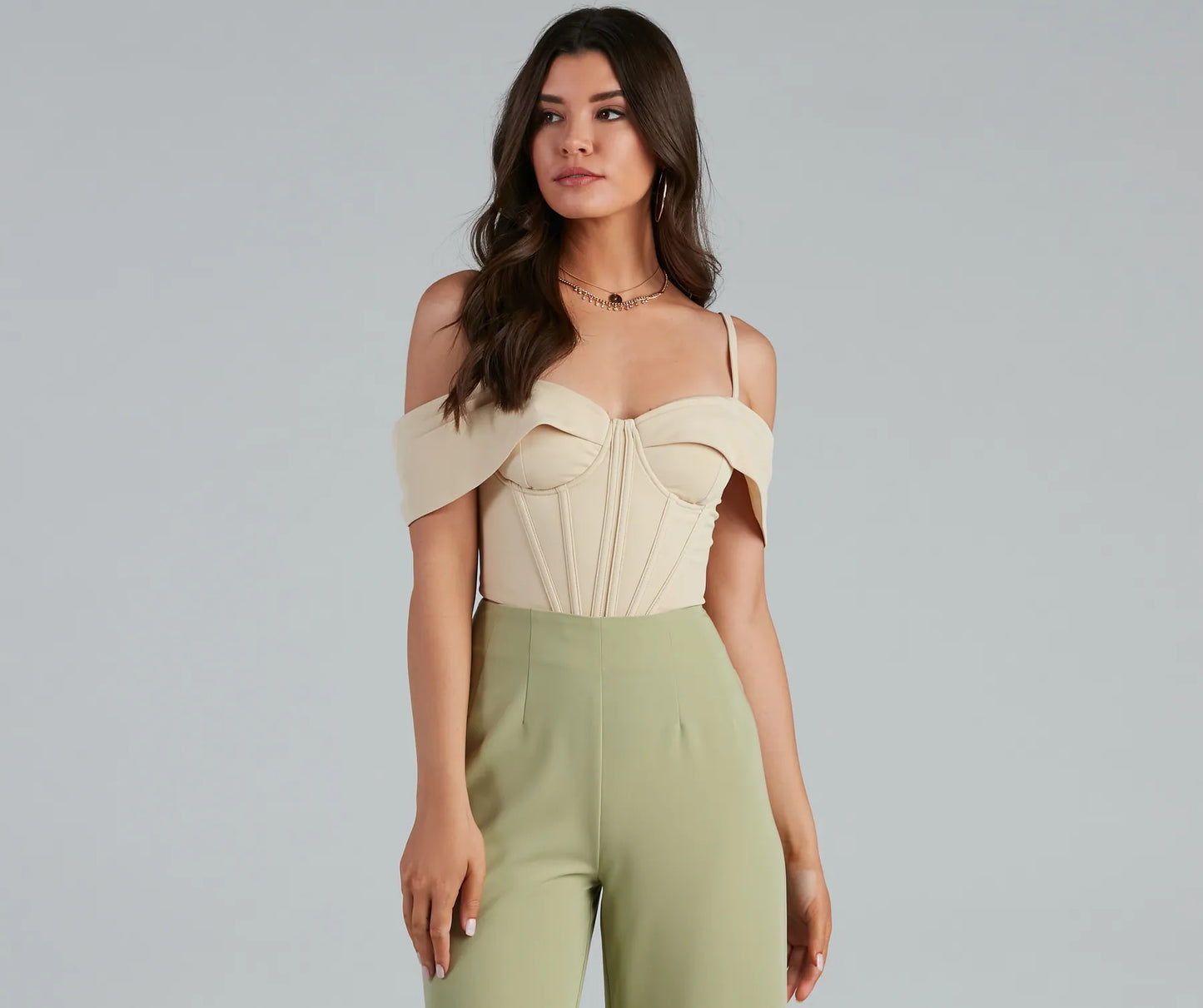 Forever Femme Cold Shoulder Corset
