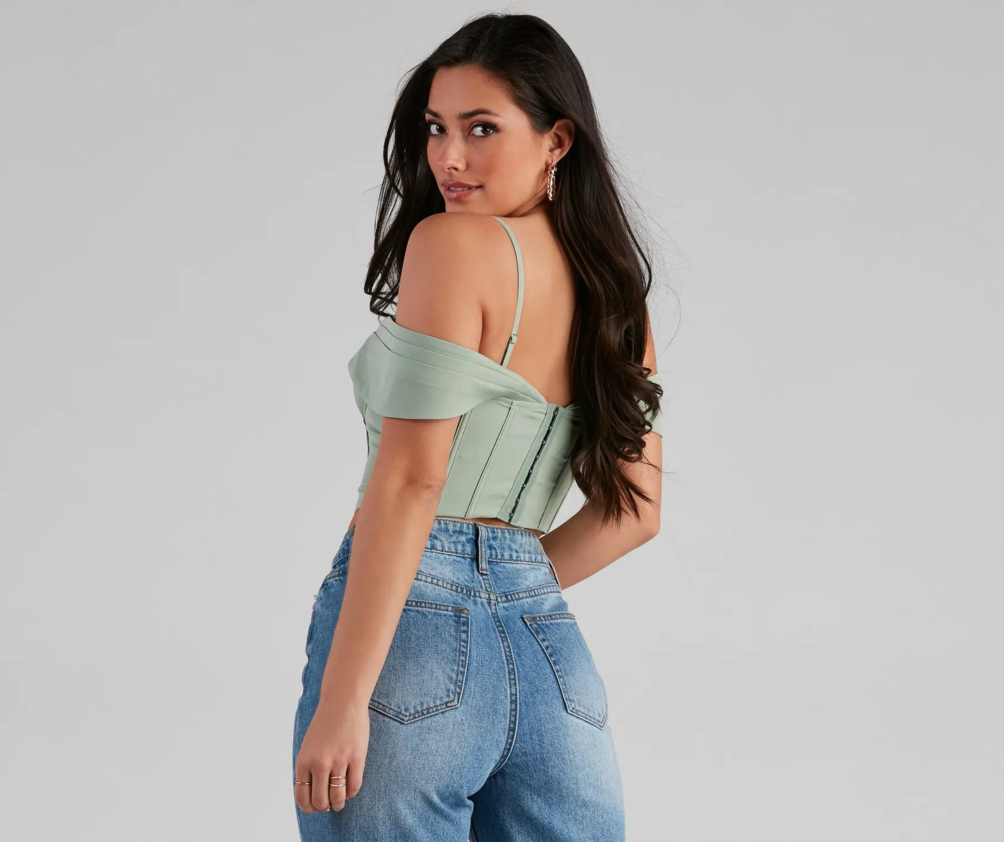 Forever Femme Cold Shoulder Corset