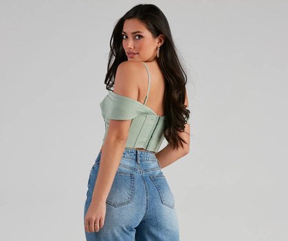 Forever Femme Cold Shoulder Corset