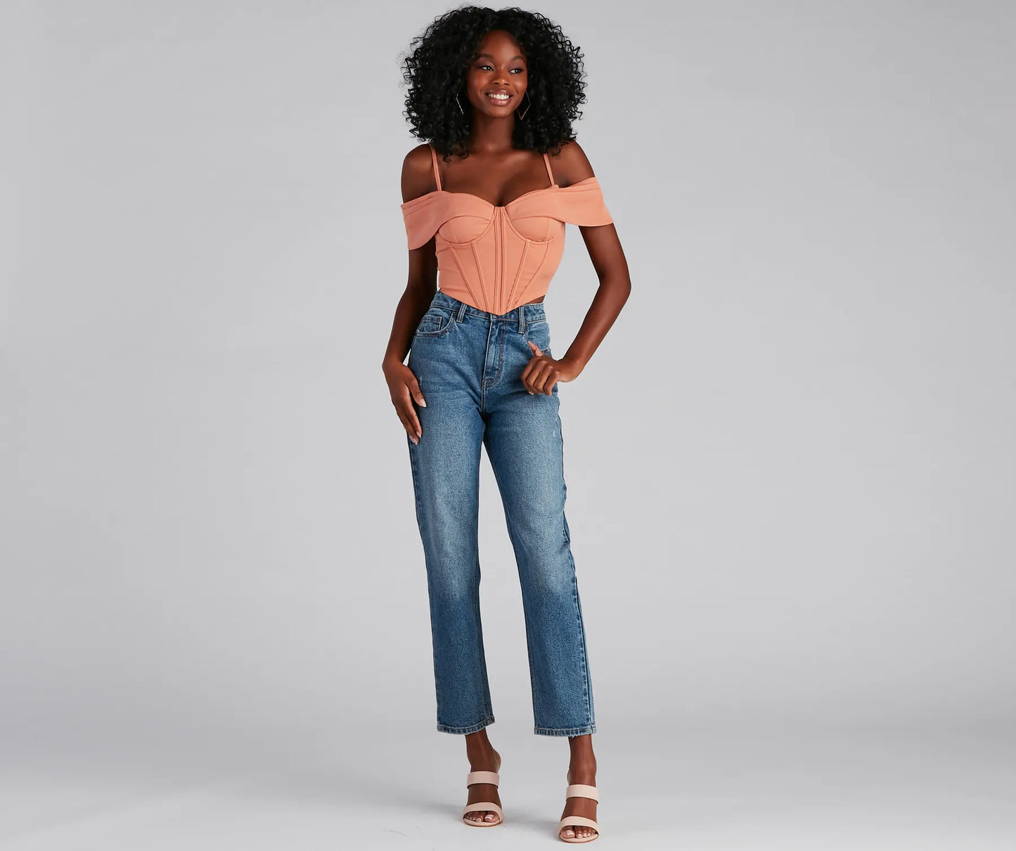 Forever Femme Cold Shoulder Corset