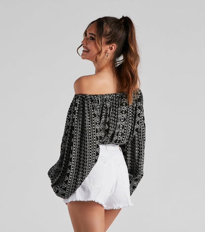 Bohemian Darling Geometric Top