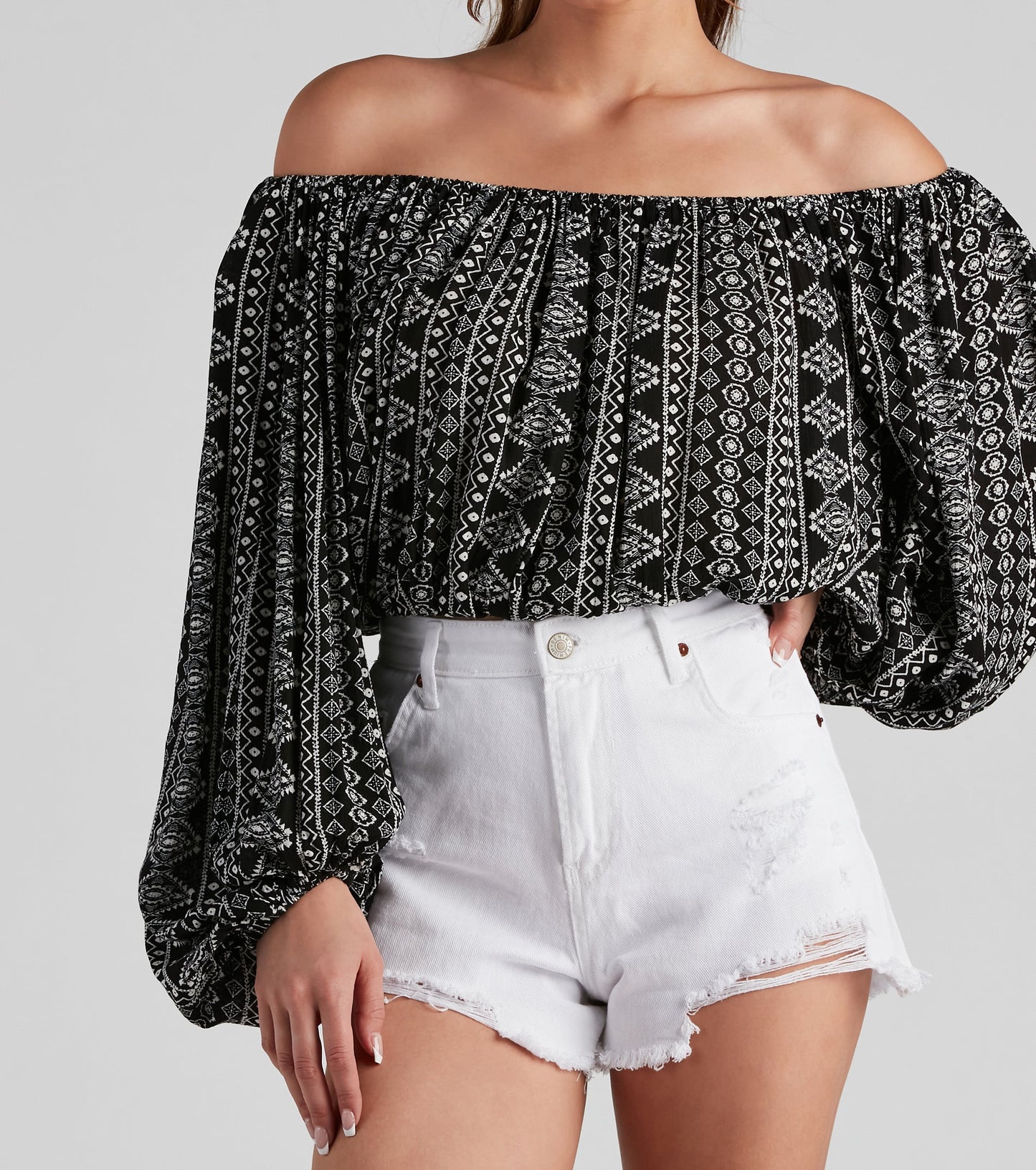 Bohemian Darling Geometric Top