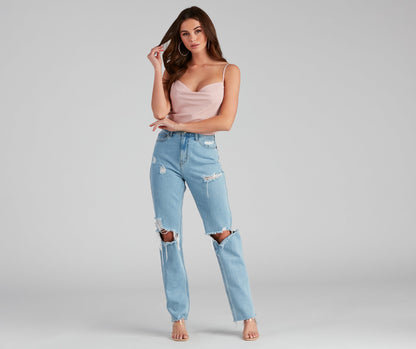 Class Act Cowl Neck Cami Top