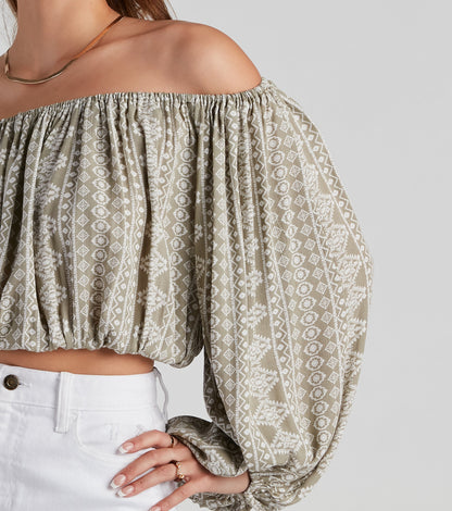 Bohemian Darling Geometric Top