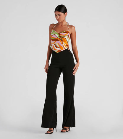 That '70s Babe Swirl Scarf Top