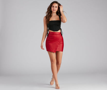 Another Drink Lace-Up Ponte Bustier