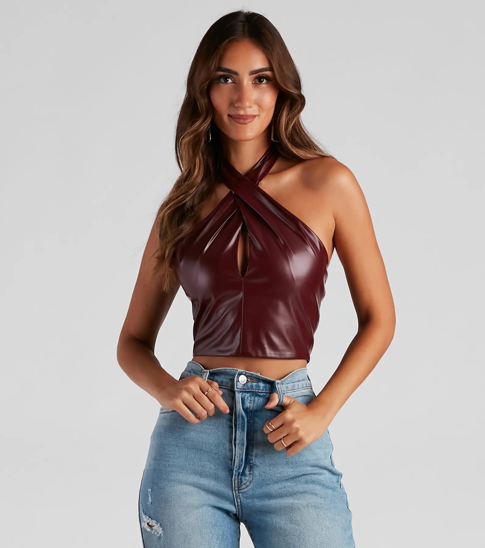 Moment To Slay Halter Crop Top