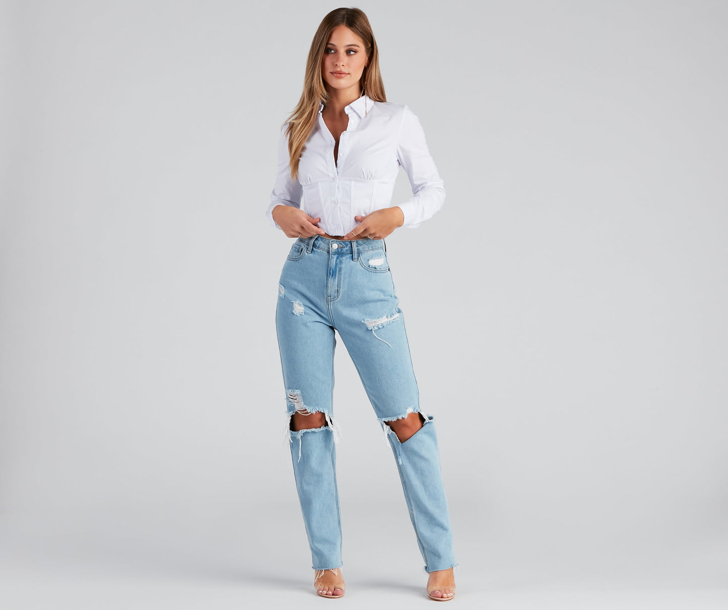 Button Things Up Corset Top