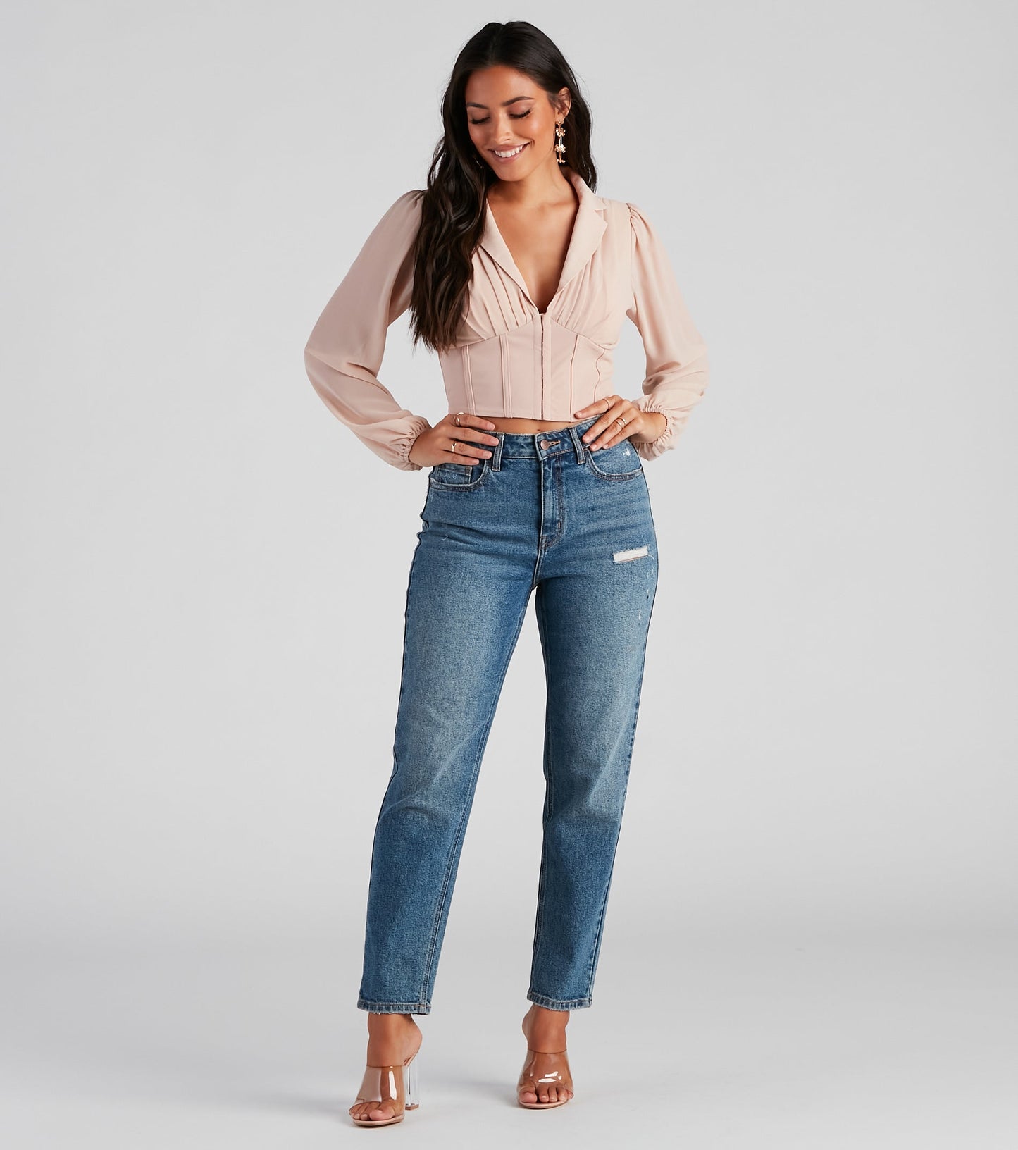 Life's A Party Chiffon Corset Top