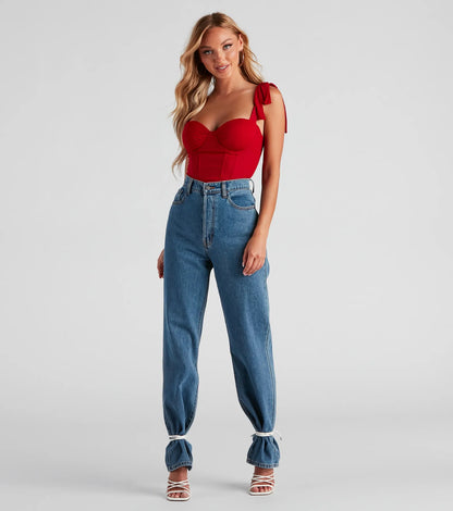 In The Sun Tie Strap Corset