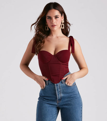 In The Sun Tie Strap Corset