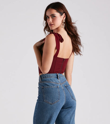 In The Sun Tie Strap Corset