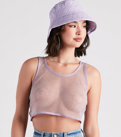 Fishing For Compliments Rhinestone Tank Top