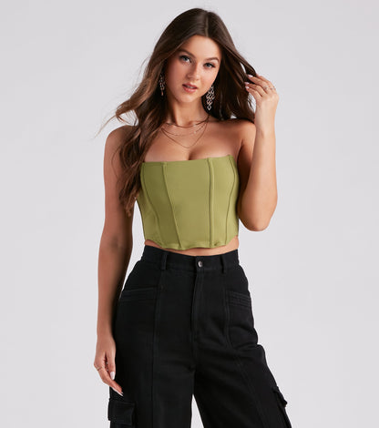 Meant To Be Lace Up Corset Top