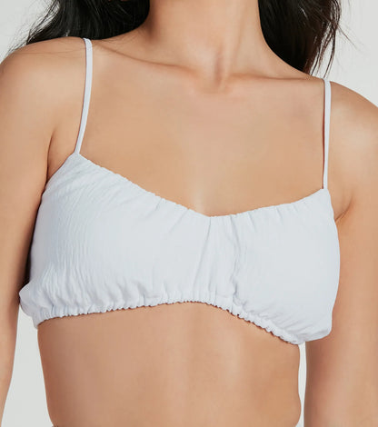 Flawless Duo Ruched Tube Crop Top