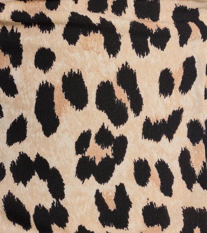 On The Wild Side Leopard Satin Cami Crop Top