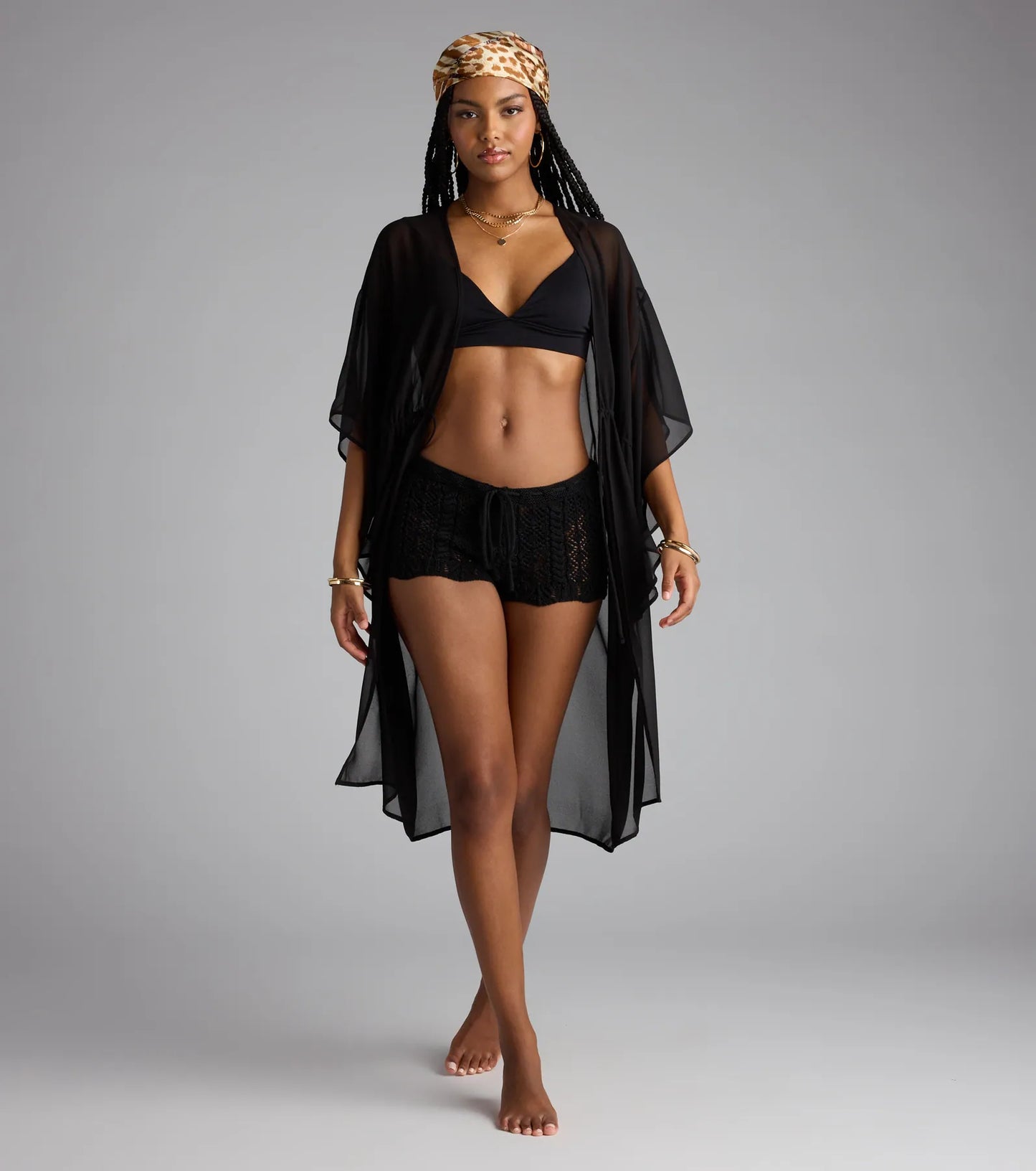 Destined For Sun Chiffon Kimono