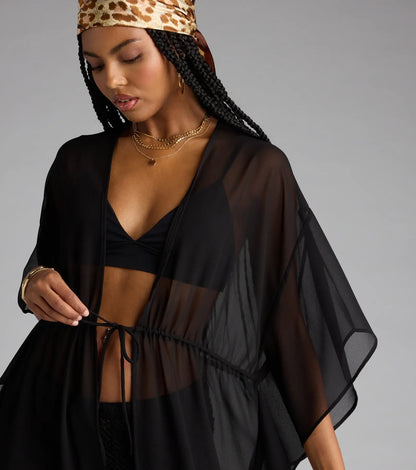 Destined For Sun Chiffon Kimono