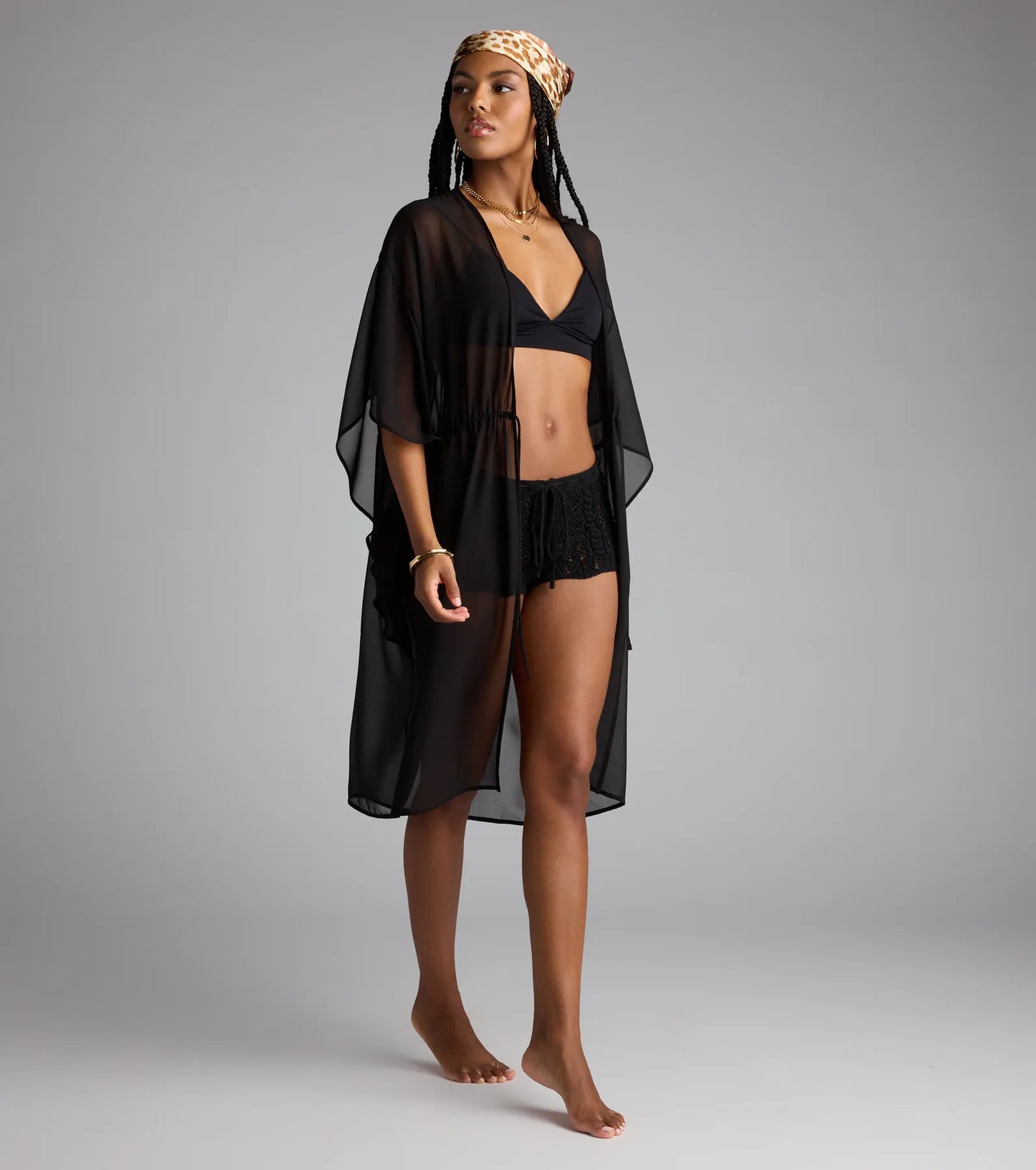 Destined For Sun Chiffon Kimono