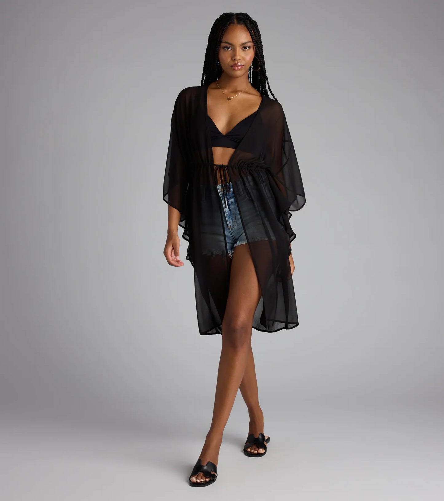 Destined For Sun Chiffon Kimono