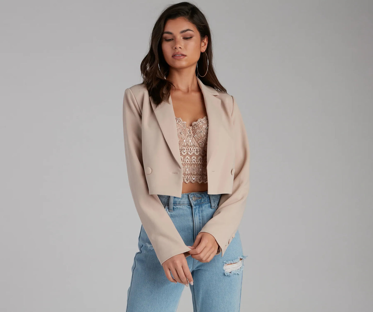 So Polished Cropped Blazer