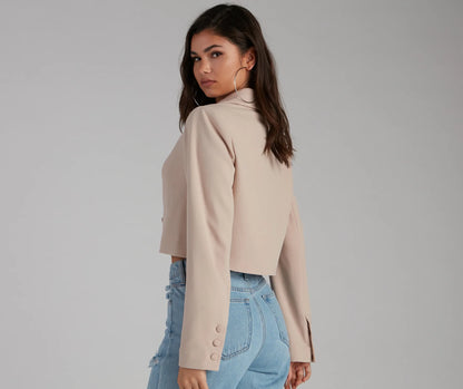 So Polished Cropped Blazer