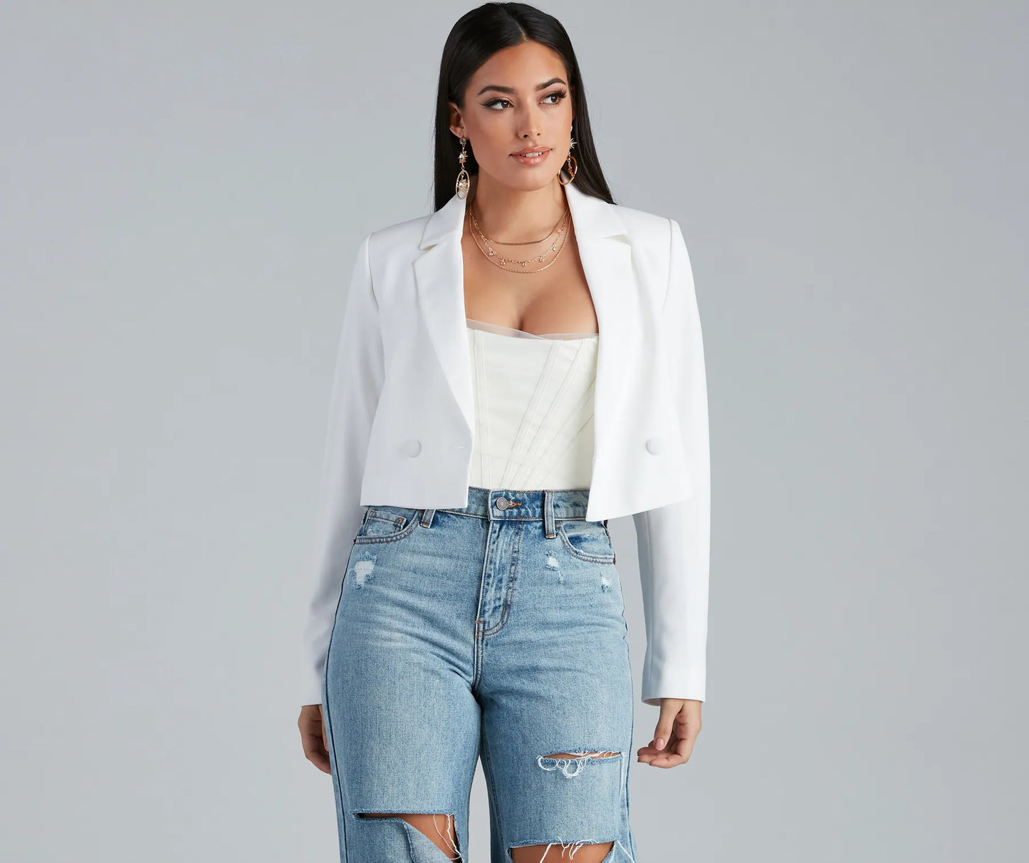 So Polished Cropped Blazer