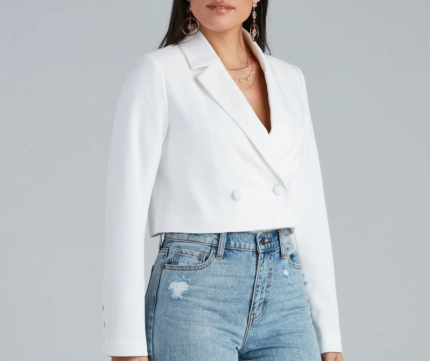 So Polished Cropped Blazer