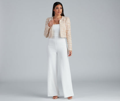 Stylishly Sophisticated Tweed Blazer