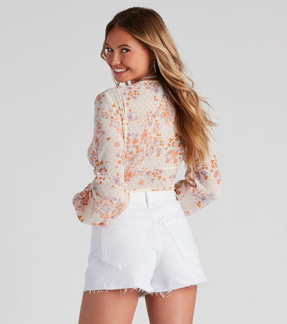 Breezy Boho-Chic Tie-Front Top