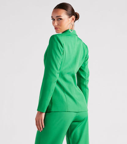 Bold Moves Woven Blazer