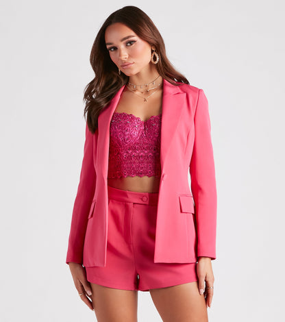 Bold Moves Woven Blazer