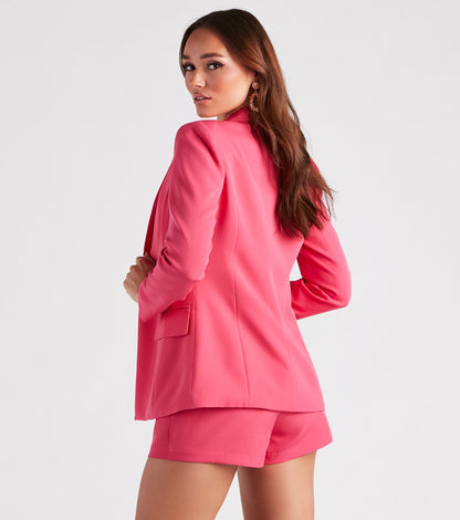 Bold Moves Woven Blazer